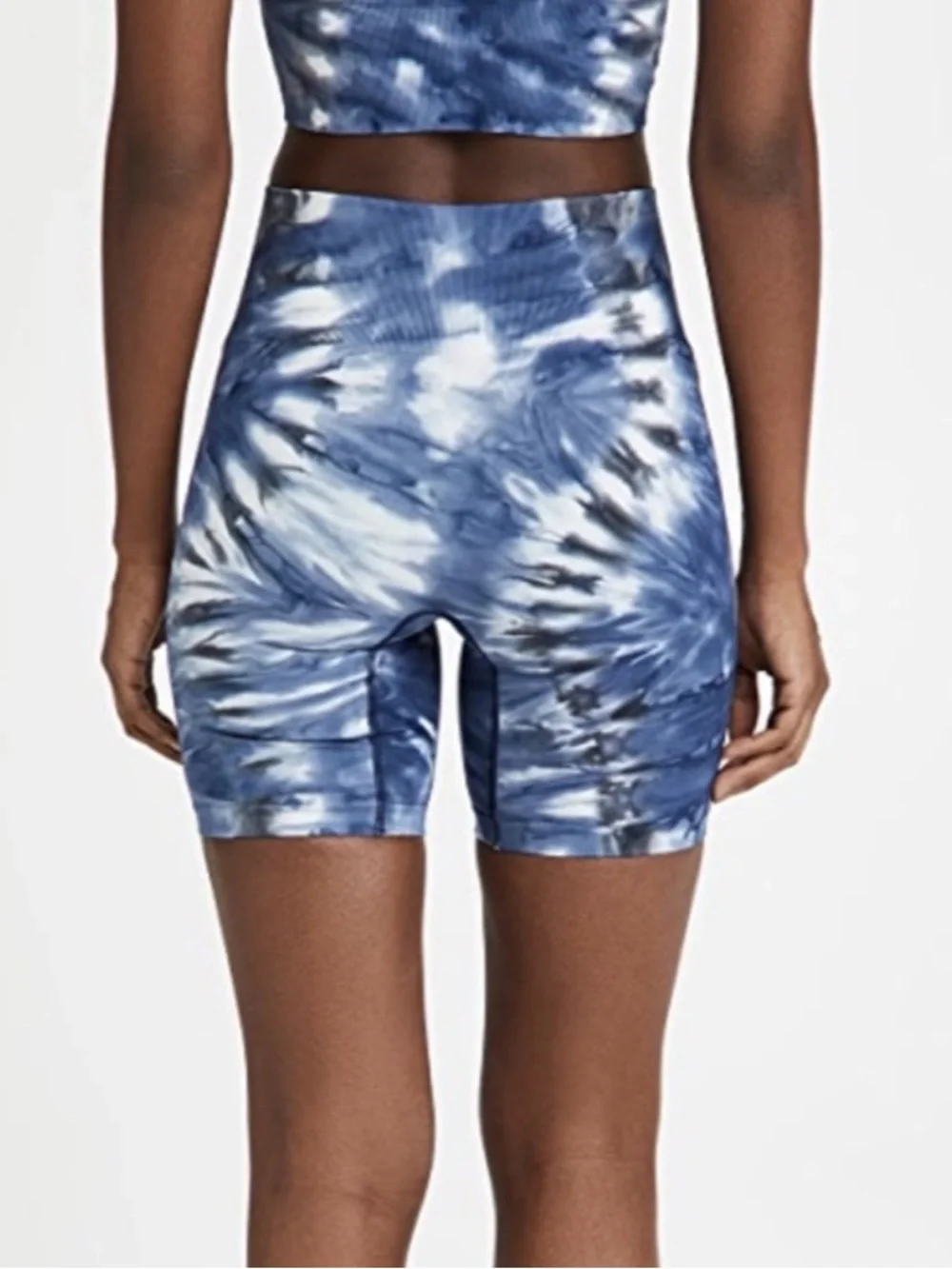 Tory Burch High Rise Seamless Tie Dye Bike Shorts Size Small